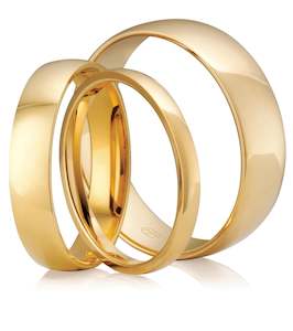 Classic Wedding Rings: Half Round Wedding Ring