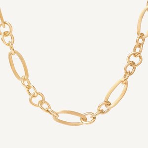 Marco Bicego Jaipur Link: Marco Bicego Jaipur Oval Link 18k Yellow Gold Short Necklace