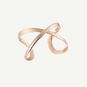 Al Coro Serenata Diamond Bangle in 18k Rose Gold