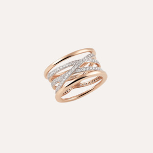 Al Coro Serenata Ring Diamonds 18k Gold
