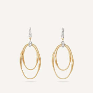 Marco Bicego Marrakech Onde: Marco Bicego Marrakech Onde Hoop Earrings in 18k Yellow Gold
