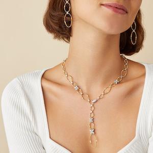 Marco Bicego Marrakech Onde Floral Lariat Necklace 46cm