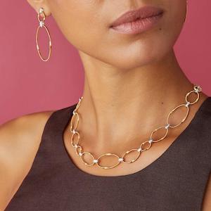 Marco Bicego Marrakech Onde Necklace Diamonds and 18k Gold