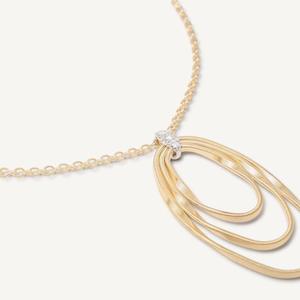 Marco Bicego Marrakech Onde 18k Gold Diamond Necklace
