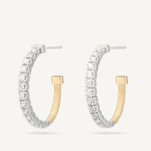 Sarahs Favourites: Marco Bicego Masai 18k Gold Diamond Hoop Earrings