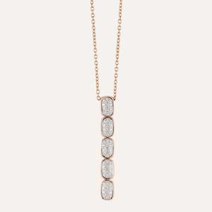 La Piazza: Al Coro La Piazza Necklace Diamonds 18k Gold