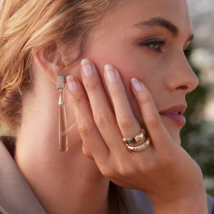La Piazza: Al Coro La Piazza Ring Smoky Quartz 18k Gold