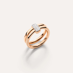 Pomellato Together Diamond and Rose Gold Ring