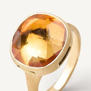 Rings Gifts: Marco Bicego Jaipur 18k Gold Citrine Ring