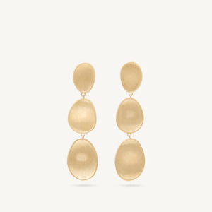 Marco Bicego Lunaria 18k Gold Earrings 3 Drop
