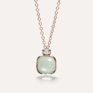Pomellato Nudo Necklace with Prasiolite and Diamonds