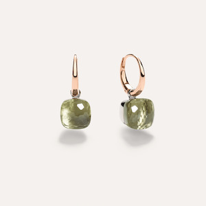 Autumn 23: Pomellato Nudo Petit Earrings 18k Gold with Prasiolite
