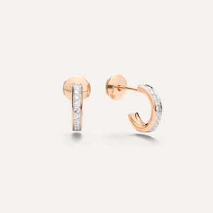 Pomellato Together: Pomellato Together Diamond Earrings in 18k Rose Gold