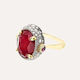 Nanis Rubies, Diamonds and Rock Crystal Double Face Ring (Large)