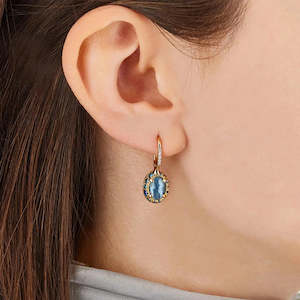 Nanis Reverse Gold, Blue Diamonds, Swiss Blue Topaz, Green Sapphires and London &hellip;