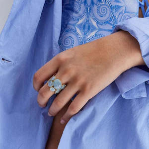 Nanis Ipanema Milky Aquamarine Showstopper Ring