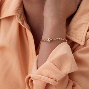 Nanis Ivy Rose Gold Boules and Diamonds Bracelet