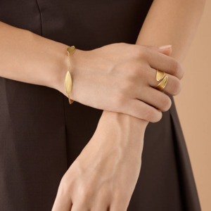 Marco Bicego Rings: Marco Bicego Lunaria Twist Classic Gold Open Ring