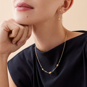 Marco Bicego Siviglia 18k Gold Dainty Diamond Necklace