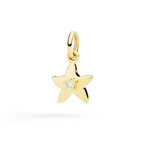 DoDo Charm STAR 9kt Yellow Gold with Diamond Detail