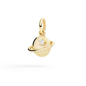 DoDo Charm PLANET 9kt Yellow Gold with Diamond Detail
