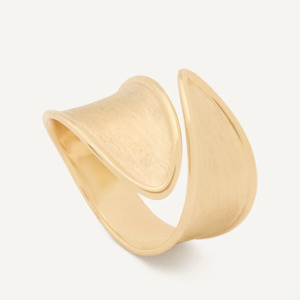 Marco Bicego Lunaria Twist Classic Gold Open Ring (Large)