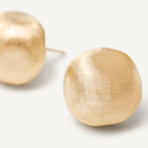 Marco Bicego Earrings: Marco Bicego Africa Medium Stud Earrings in 18k Yellow Gold