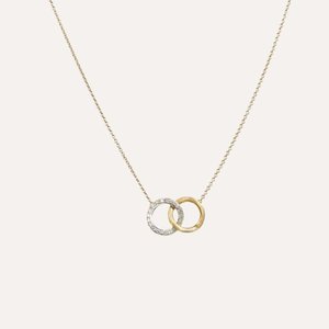 Marco Bicego Jaipur Link: Marco Bicego Jaipur Delicati Diamond Circle Necklace 18k Gold