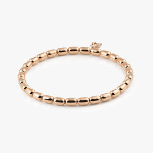 Al Coro Stretchy Capsule Bracelet in 18k Rose Gold
