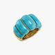 Chantecler Corno Turquoise Ring in 18kt Yellow Gold