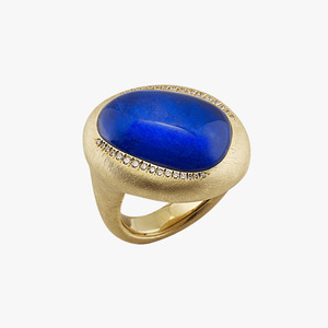 Gold Rings: Chantecler Lapis Lazuli 18k Gold Ring