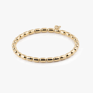 Al Coro Stretchy Capsule Bracelet in 18kt Yellow Gold