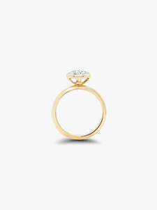 Rosa Solitaire Diamond Engagement Ring in Yellow Gold