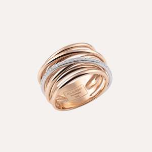 Al Coro Serenta Ring Diamonds 18k Gold