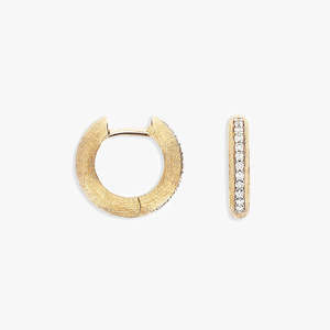 Nanis Libera Gold Diamond Hoop Earrings - Small