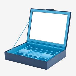 Sarahs Favourites: WOLF Sophia Indigo Jewellery Box with Window