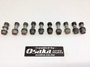 Products: R32 R33 R34 5X1 FACTORY AXLE TO DIFF BOLTS SKYLINE SILVIA - Osaka Auto Parts