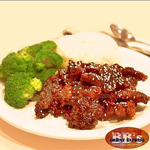 Asian Style Food: Sweet Sour Beef on Rice