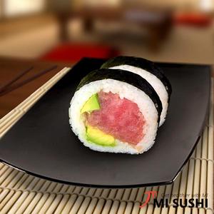 Asian Style Food: Fresh Tuna Roll Sushi 1pc
