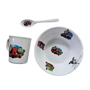 Vtg Thomas the Tank Engine FATACO Melamine Set (~90s/y2k)