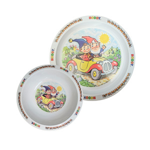 Noddy: Vtg Noddy Melamine Plate + Bowl (1990)
