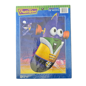 Under 10: Vtg Veggie Tales Tray Puzzle (2000)