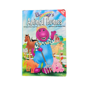 Books: Vtg Barney's Animal Homes Lift and Peek (1998)