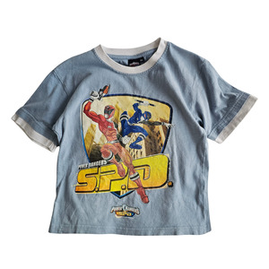 Power Rangers: Y2K Power Rangers SPD Red and Blue Ranger Tee (2009) (Sz 6/7)