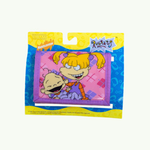 Under 25: Vintage Nickelodeon Rugrats Angelica & Dill Trifold Wallet (1999) (NOS)