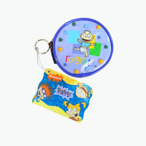 Vintage Nickelodeon Rugrats Coin Purse PURPLE (1999) (NOS)