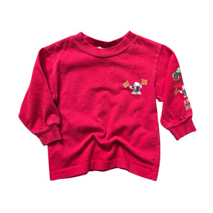 Under 25: Vintage OshKosh B'gosh Red Racer Long Sleeve (Sz 1)