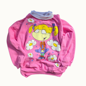 Vintage Nickelodeon Rugrats Angelica Sweater (Sz 8) (1997)