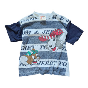 90s: Vintage Cartoon Network's Tom & Jerry AOP T-Shirt (Sz 5-8) (1995)