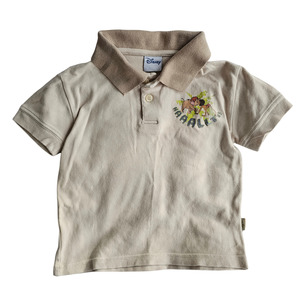Undated: Disney's The Jungle Book 'Halt!' Beige Collared Tee (Sz 2)